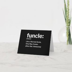 Carte Drôle Funcle Définition Cadeau   Cadeaux Oncle