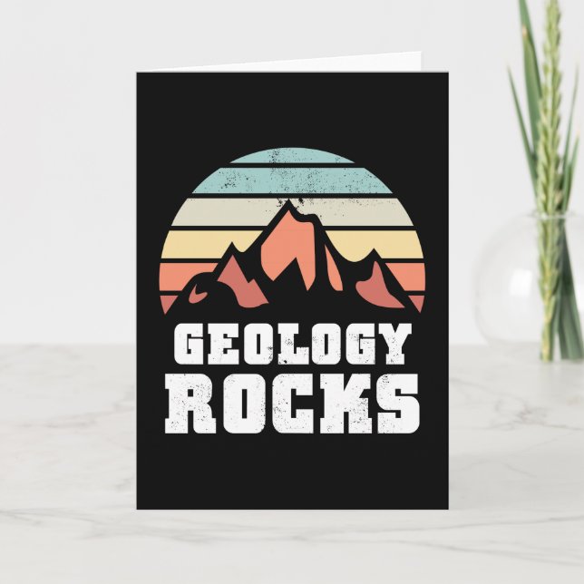 Carte Drôle Géologie Rocks Cadeau pour géologue (Devant)