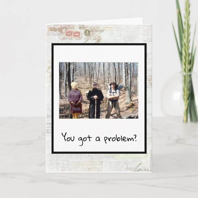 Carte Drôle Get Well Card Avec Nana Anna (Devant)