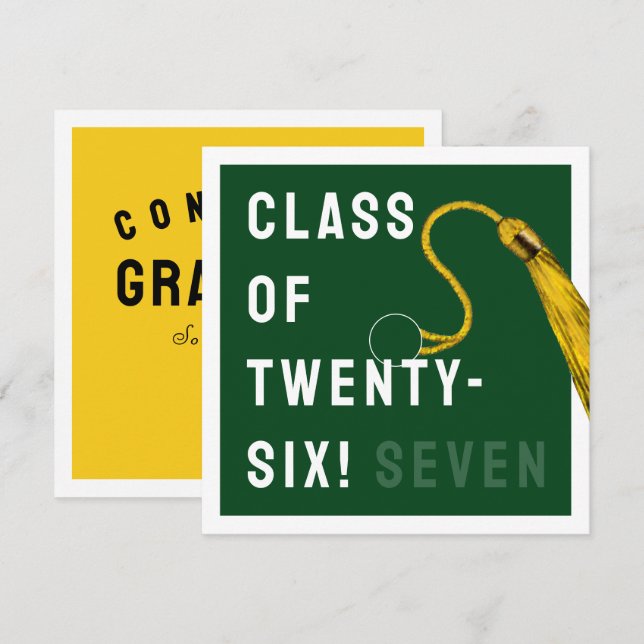 Carte Drôle Graduation 2025 (Devant / Derrière)