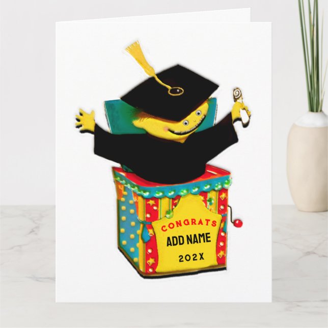 Carte Drôle Graduation 2025 (Devant)