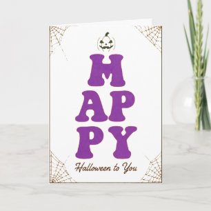 Carte Drôle Happy Halloween Message de salutation