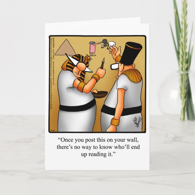Carte Drôle Happy King Tut Day Card (Devant)