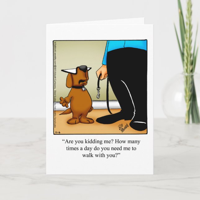Carte Drôle Happy Pet Owner's Day Greeting Card (Devant)