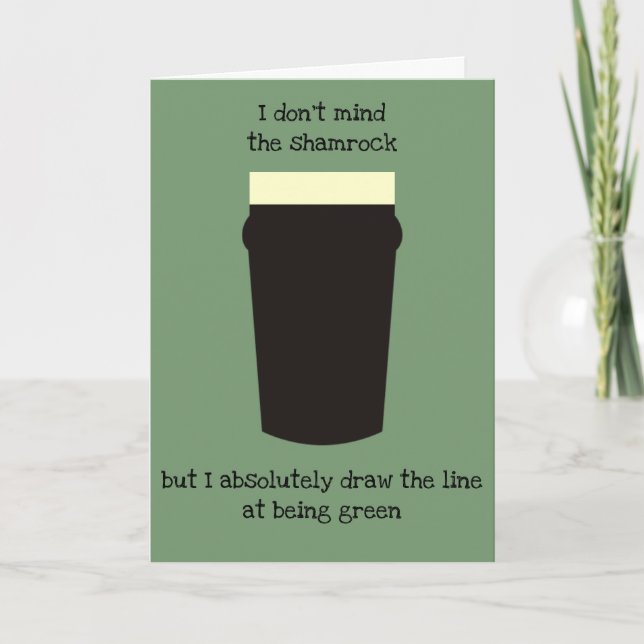 Carte Drôle Irish St. Patrick's Day Card (Devant)