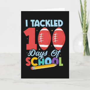 Carte Drôle J'ai Taclé 100 Jours École Football Enfants