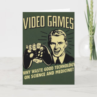 Carte Drôle jeu vidéo dire