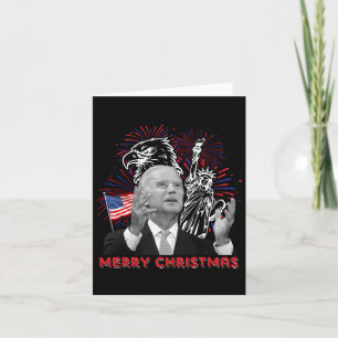 Carte Drôle Joe Biden Joyeux Noël En Juillet États-Unis 