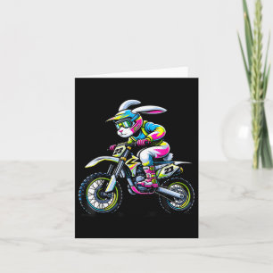 Carte Drôle Joueur Vélo Joueur lapin Enfants Filles Homm
