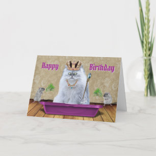 Carte Drôle Joyeux Anniversaire Cat Litter Citation de p