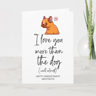 Carte Drôle Joyeux cadeau de jour de Valentines pour pet