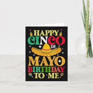 Carte Drôle Joyeux Cinco De Mayo Anniversaire Pour Moi 5
