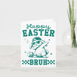 Carte Drôle Joyeux Lapin Bruh Pâques Dabbing mignon Pâqu