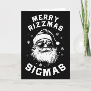 Carte Drôle Joyeux Rizzmas Sigmas Enfants Adolescents Éc