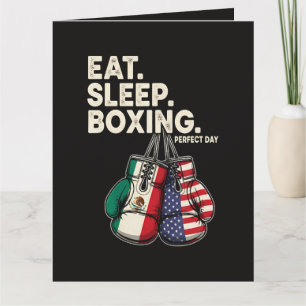 Carte Drôle Manger Dormir Répéter Boxe
