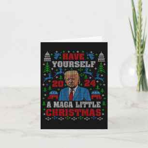 Carte Drôle Mega Little Christmas Trump 2024 Douleur moc