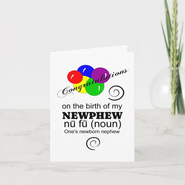 Carte Drôle nouveau neveu (Devant)