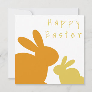 Carte Drôle Orange Bunny Texte personnalisé