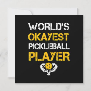 Carte Drôle Paddle Joueur de Pickleball - Pickleballing 