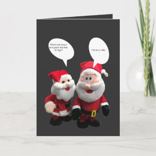 Carte Drôle Père Noël Joke 
