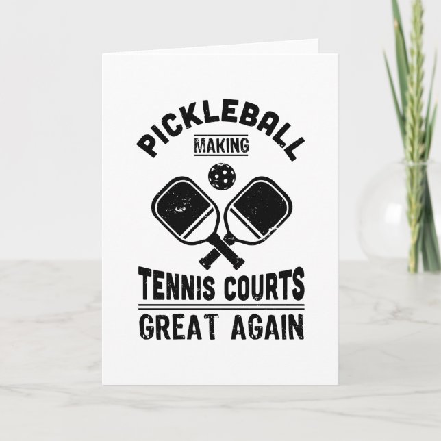 Carte Drôle Pickleball Great again Dink Cadeau (Devant)