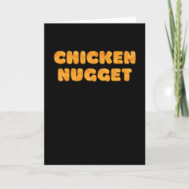 Carte Drôle Poulet Nugget (Devant)