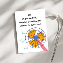 Carte drôle pour la fête des pères ou anniversaire