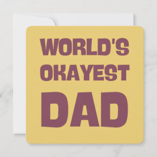 carte drôle pour papa moyen du monde
