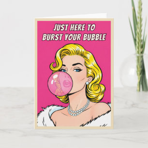 Carte Drôle Rétro Vintage Frenemy Humour Pop Art 