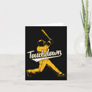 Carte Drôle Sarcastique Touchdown Baseball Sport