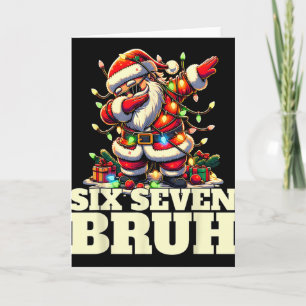Carte Drôle Six Sept Noël 6-7 Meme Santa 6 7 Six S