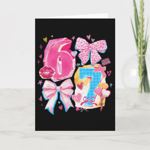 Carte Drôle Six Sept Valentin Coquette Arc Prépa Cœur