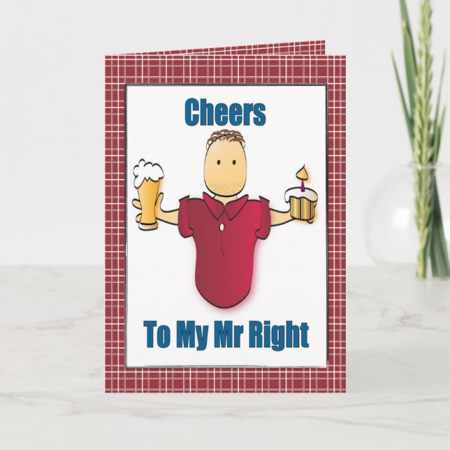 Carte Drôle Snarky Cartoon Mari Petit ami Anniversaire (Devant)