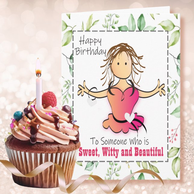 Carte Drôle Snarky Plaisanter pour femme Ami BFF Anniver (Créateur téléchargé)