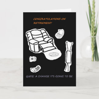 Carte drôle sur la retraite et la redondance