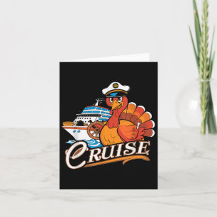 Carte Drôle Thanksgiving Cruise Turquie bateau vacances 