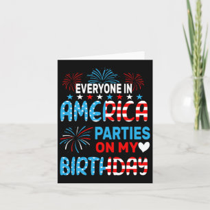 Carte Drôle Tout Le Monde En Amérique Fête À Mon Anniver