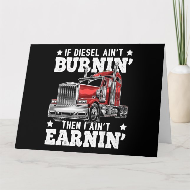 Carte Drôle Trucker Trailer Truck Driver Don (Devant)