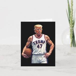 Carte Drôle Trump 47 Bysketll Joueur équipe Trump