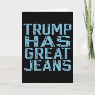 Carte Drôle Trump A De Superbes Jeans Mème Vintage Déten