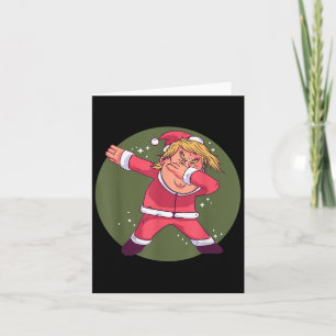 Carte Drôle Trump Dabbing Santa Claus Noël Noël Noël Paj
