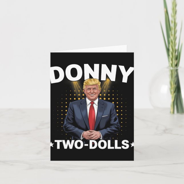 Carte Drôle Trump Donny Deux Poupées 2 Poupées À Noël T (Devant)