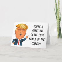 Drôle Trump Fête des pères Card "Smart Guy"