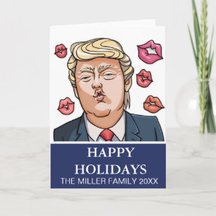 Carte Drôle Trump Happy Holiday Card