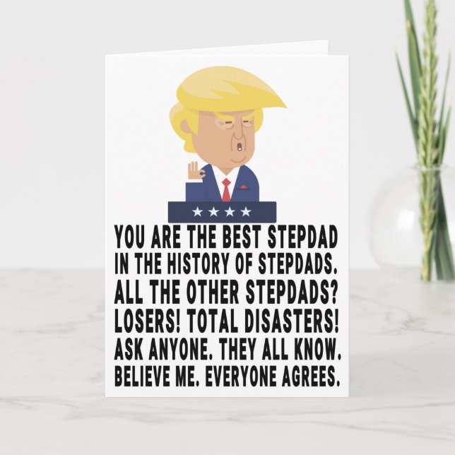Carte Drôle Trump Stepdad (Devant)