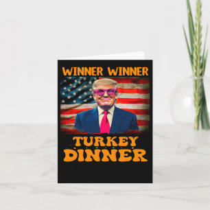 Carte Drôle Trump Winner Dîner Turquie Thanksgivi
