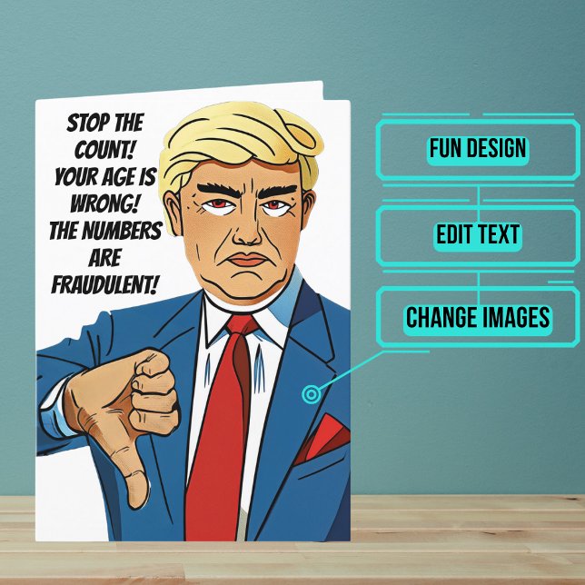Carte Drôle Trumpismes Frauduleux Nombre (Please enjoy our card and see the full collection)
