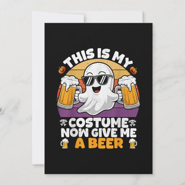 Carte Drôle Vintage Boo (Devant)