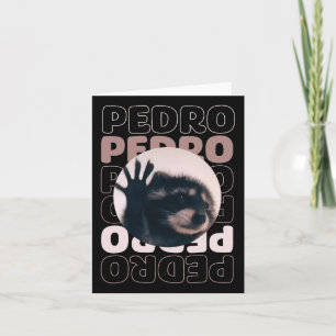 Carte Drôle Viral Pedro Dancing Raccoon Mème Pedro