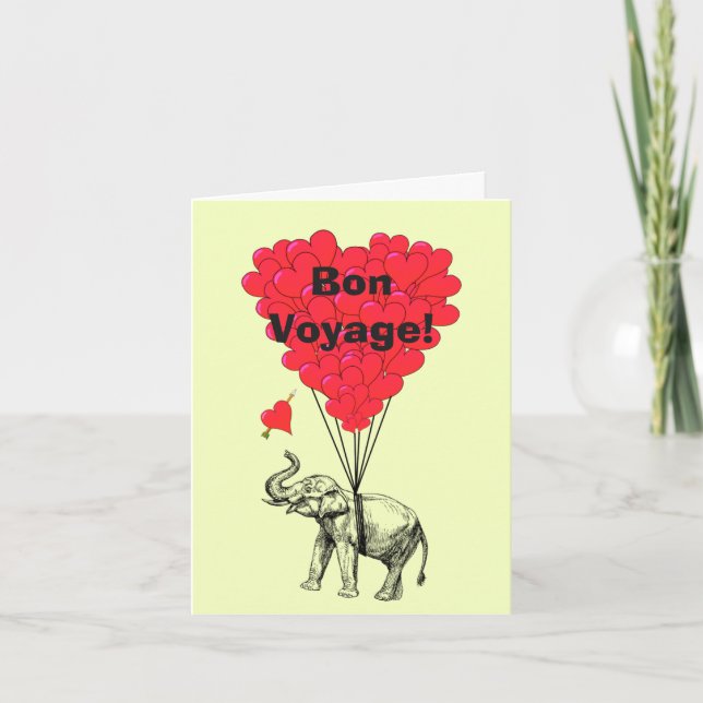 Carte Drôle voyage romantique romantique bon (Devant)